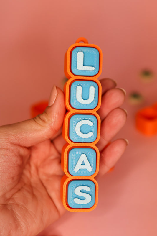 Personalized Clicker Keychain for boys
