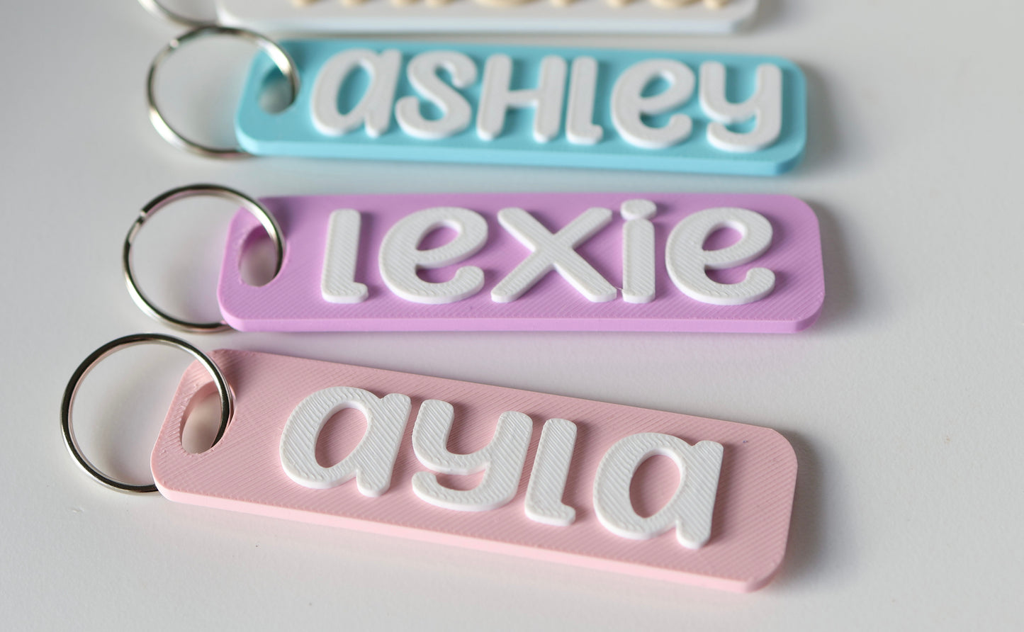Personalized name keychain