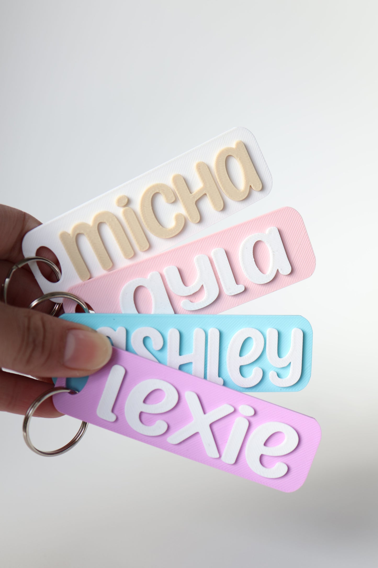 Personalized name keychain