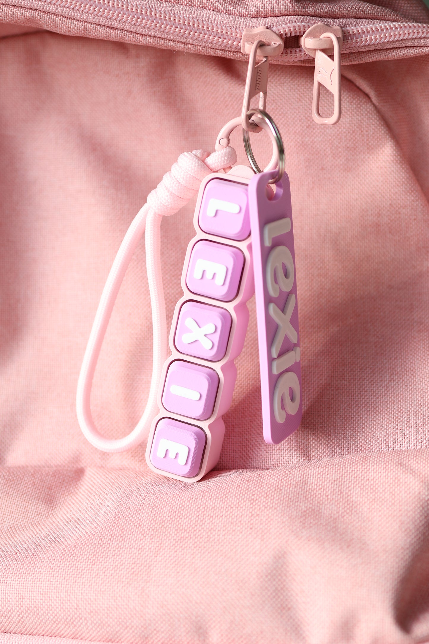 Personalized name keychain